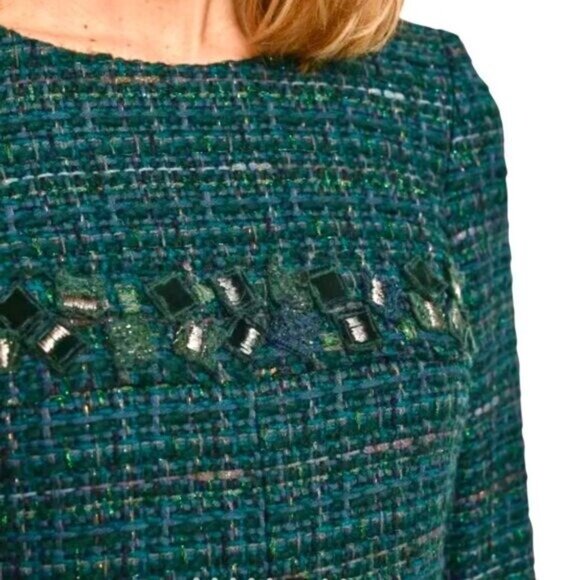 RUNWAY TWEED AUTHENTIC CHANEL DRESS SIZE M/L - Picture 13 of 16